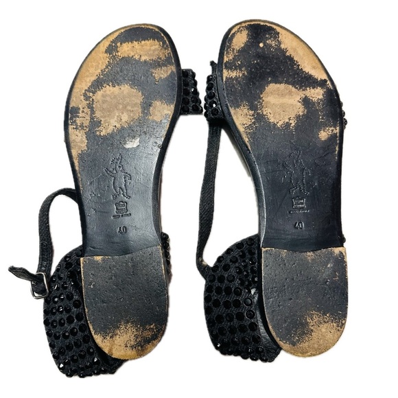 Marni Black Studded Sandals 40 - Picture 3 of 3